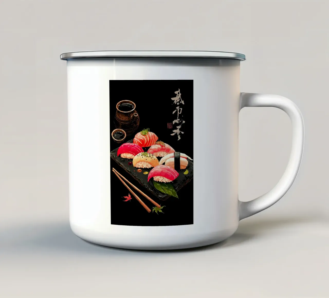 Sushi Nigiri tazza in smalto da Stellar Creative