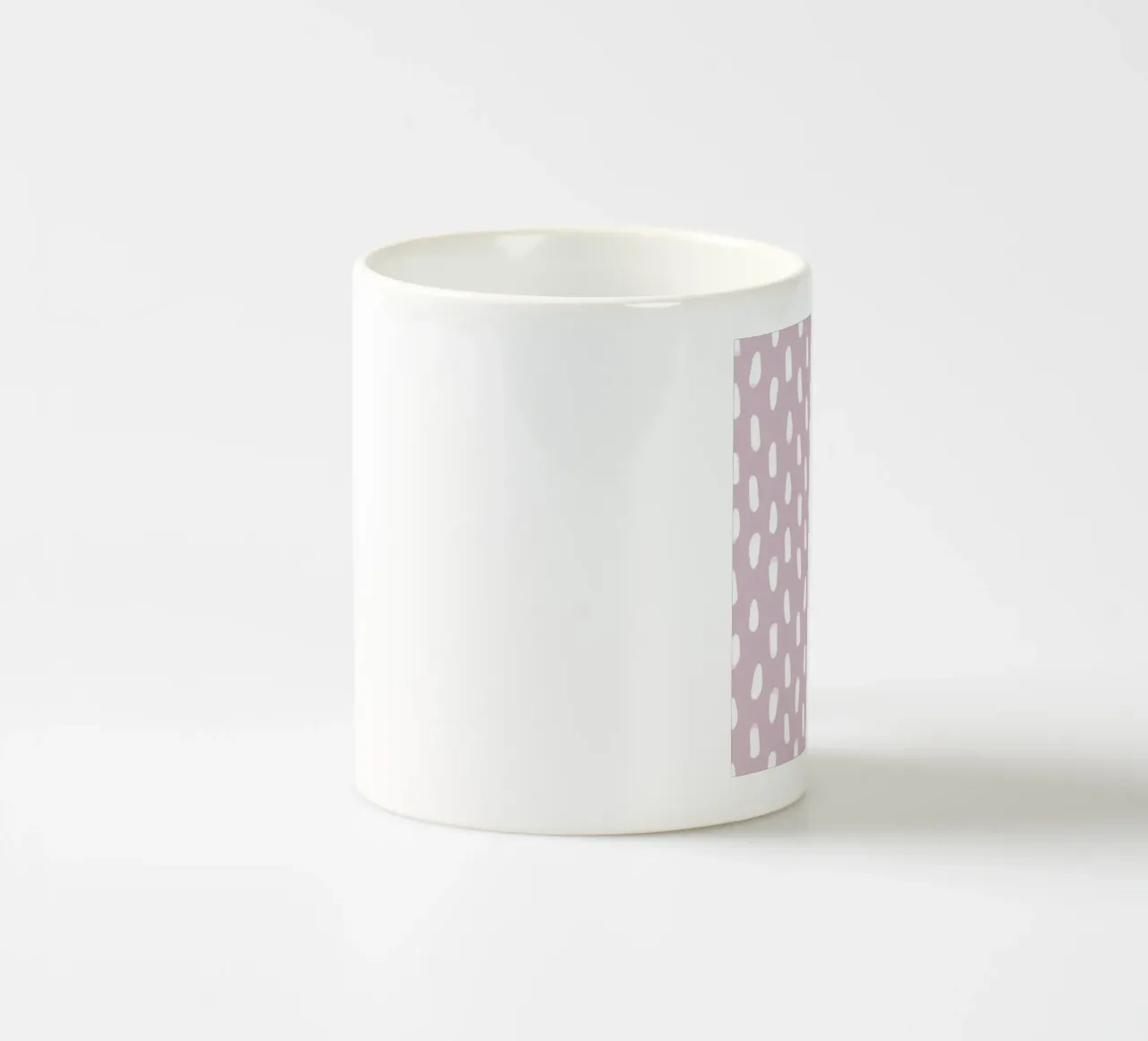 Pennello con linee bianche disegnate a mano tazza in ceramica da gulsengunel
