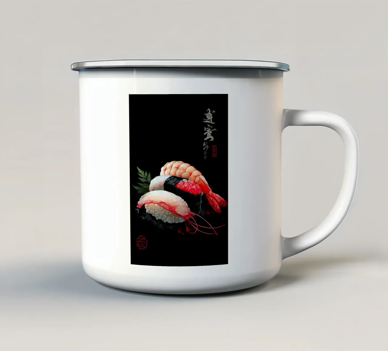 Sushi Nigiri tazza in smalto da Stellar Creative