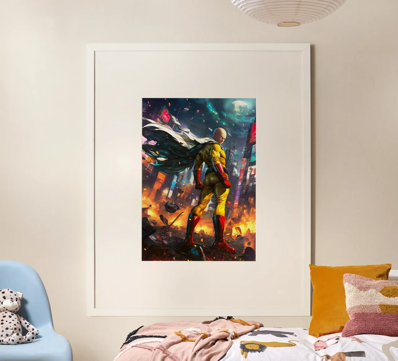 Saitama One Punch Man poster da Fleur de Lys