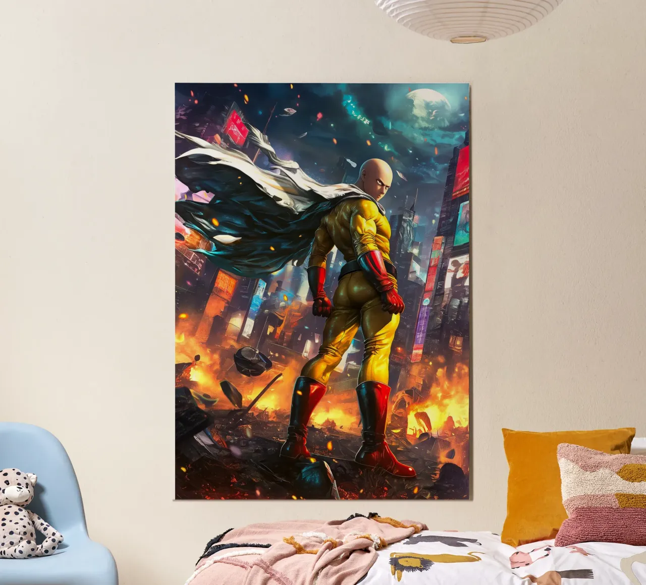 Saitama One Punch Man poster da Fleur de Lys