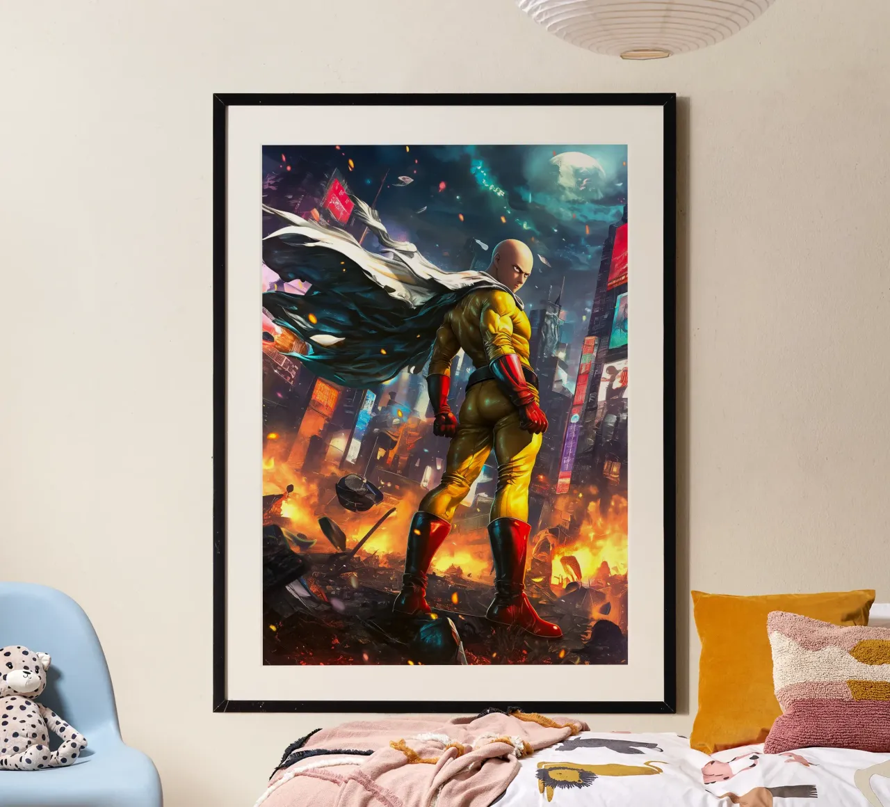 Saitama One Punch Man poster da Fleur de Lys