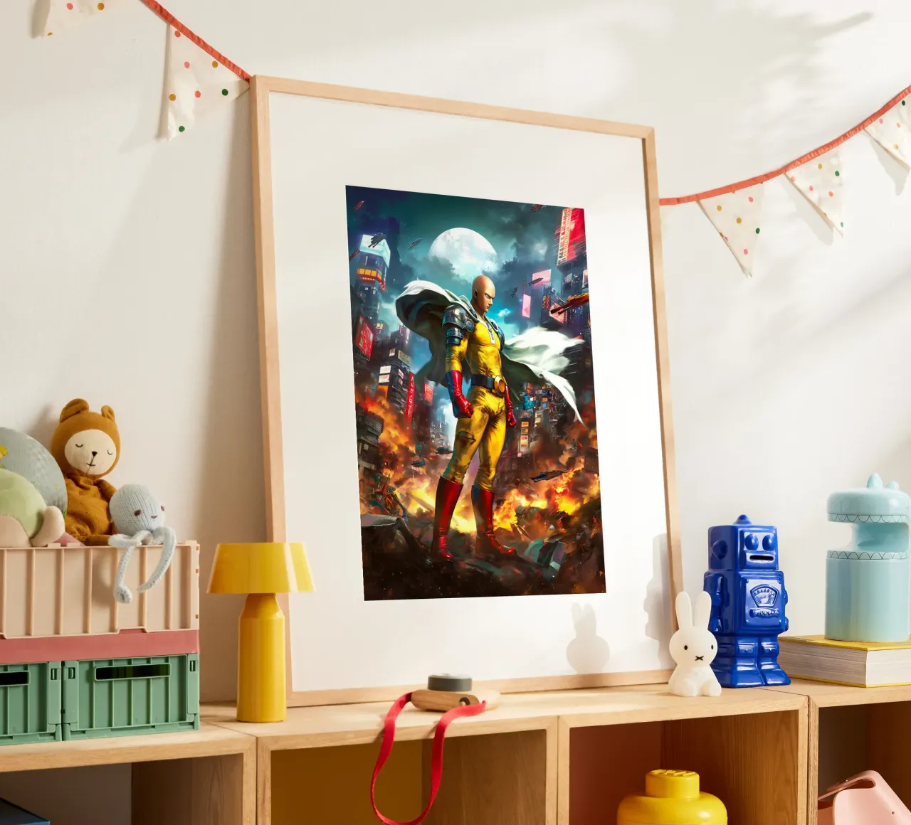 Saitama One Punch Man poster da Fleur de Lys