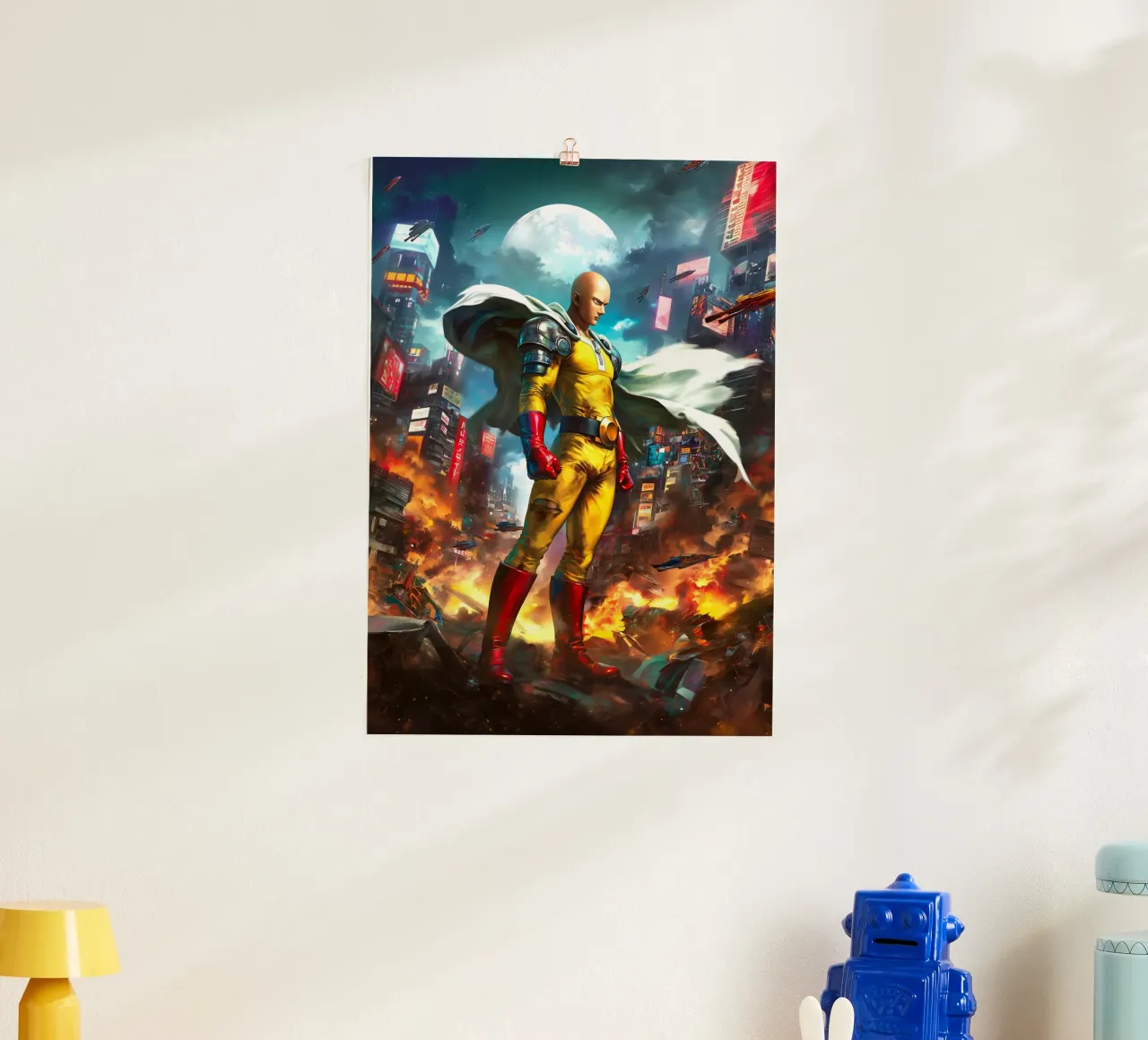 Saitama One Punch Man poster da Fleur de Lys