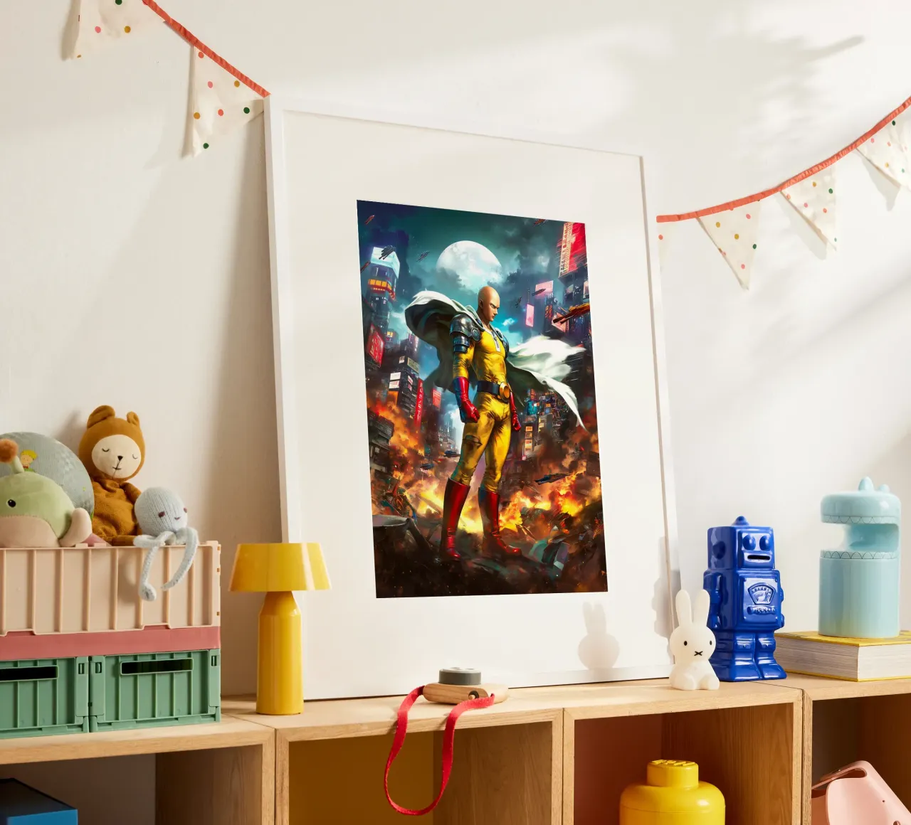 Saitama One Punch Man poster da Fleur de Lys