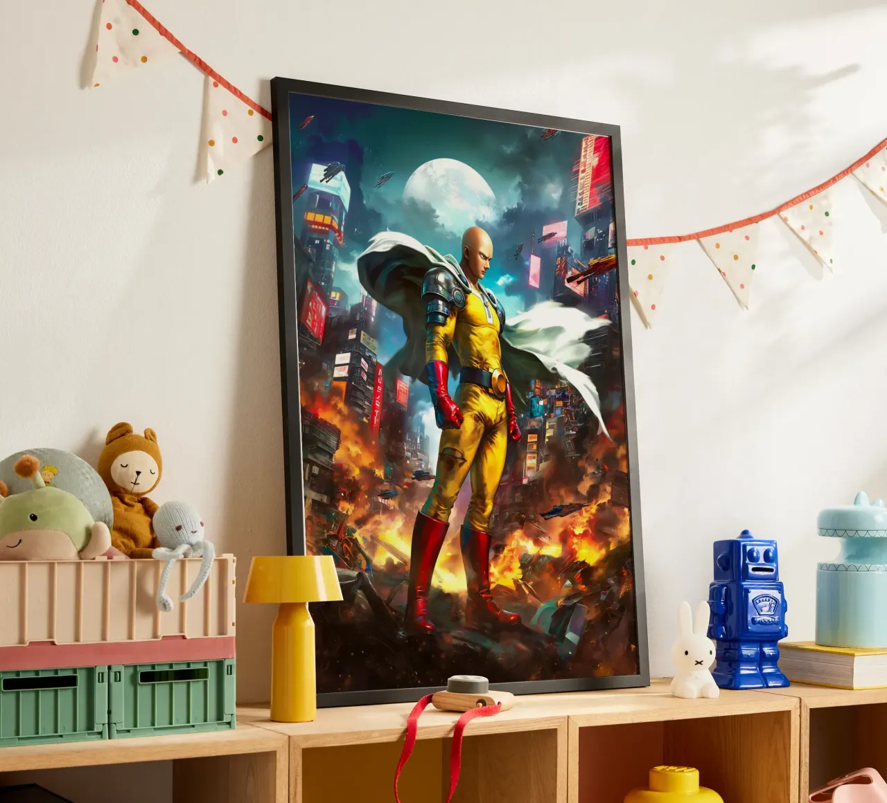 Saitama One Punch Man poster da Fleur de Lys