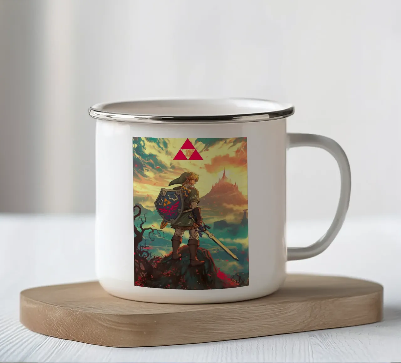 Link La leggenda di Zelda tazza in smalto da Fleur de Lys