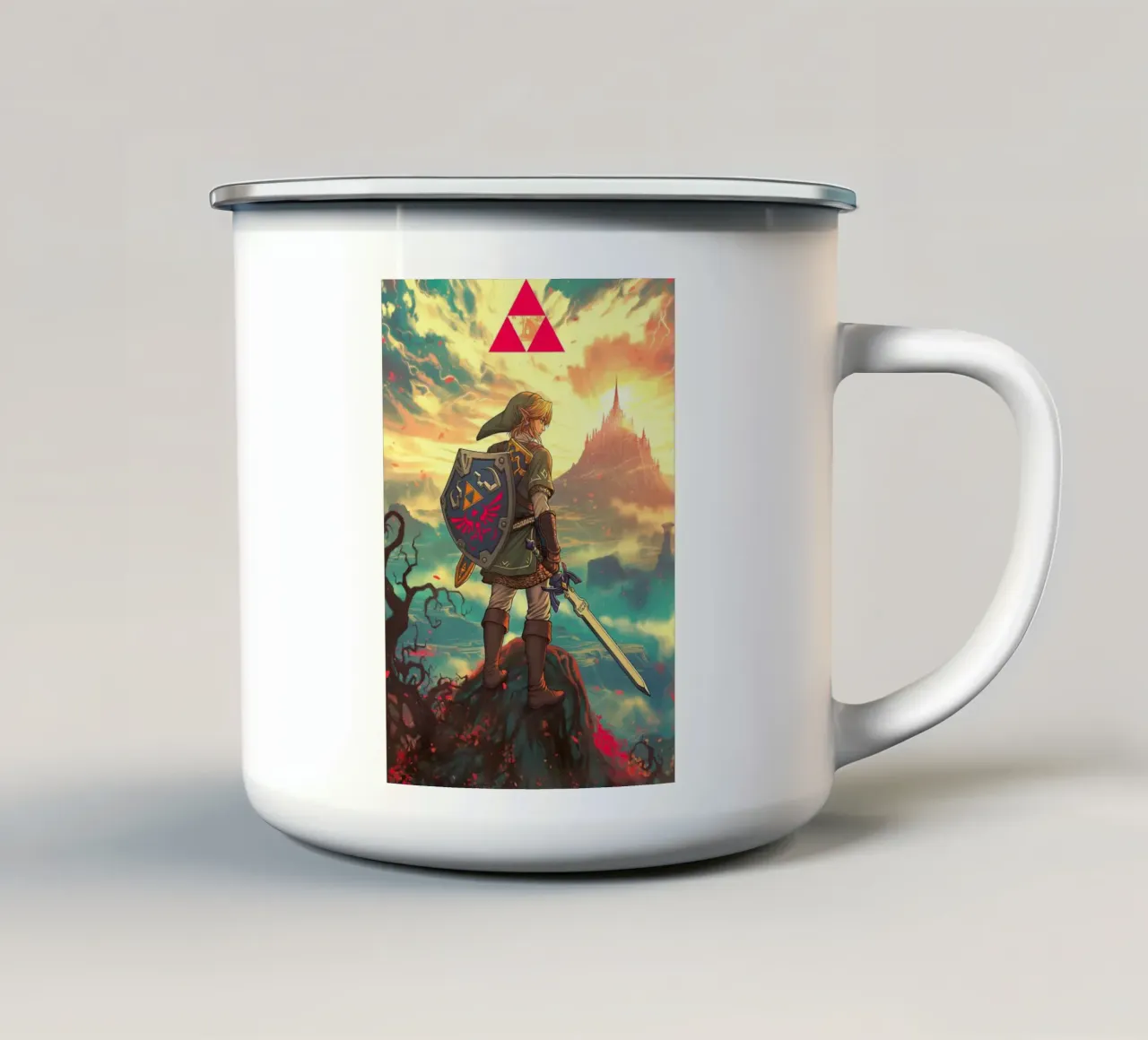 Link La leggenda di Zelda tazza in smalto da Fleur de Lys