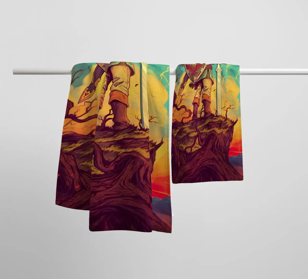 Link Legend of Zelda towel by Fleur de Lys