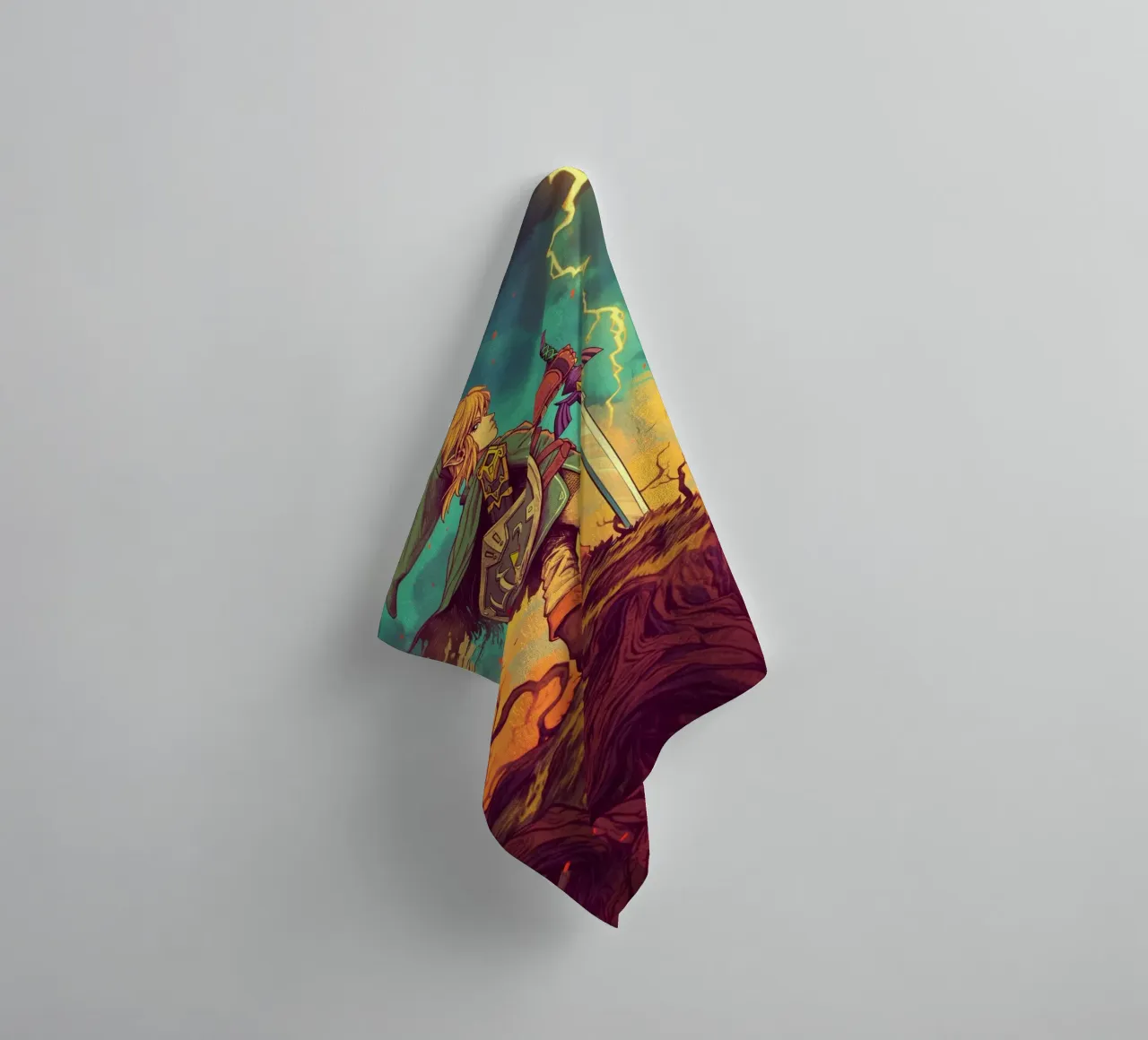Link Legend of Zelda towel by Fleur de Lys