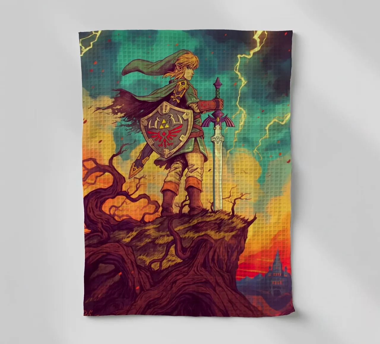 Link Legend of Zelda torchon de Fleur de Lys