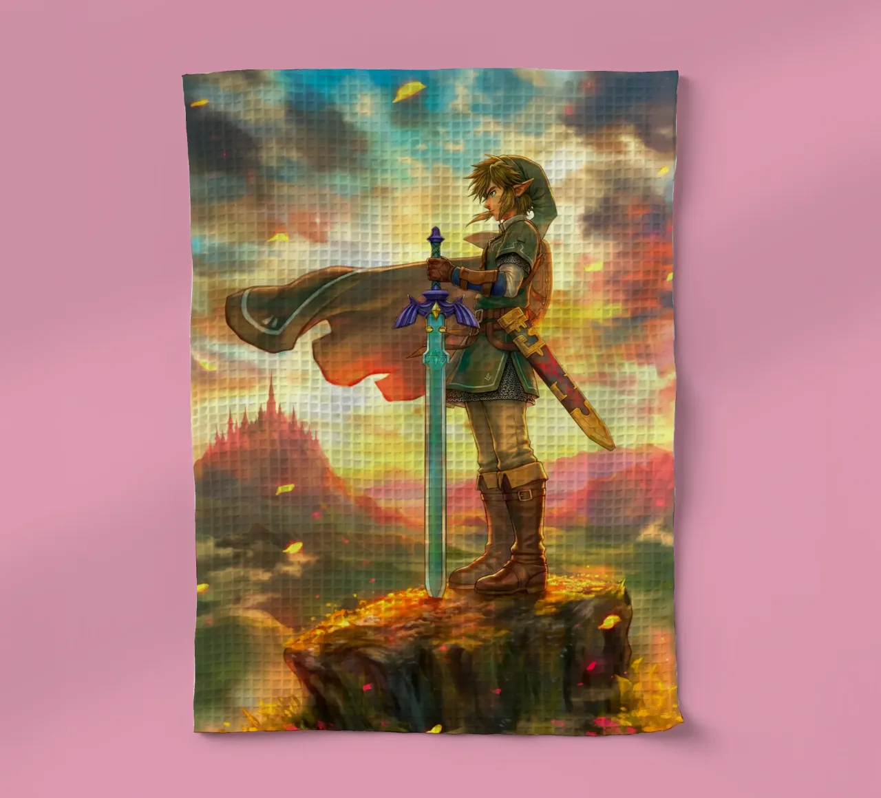 Link Legend of Zelda torchon de Fleur de Lys
