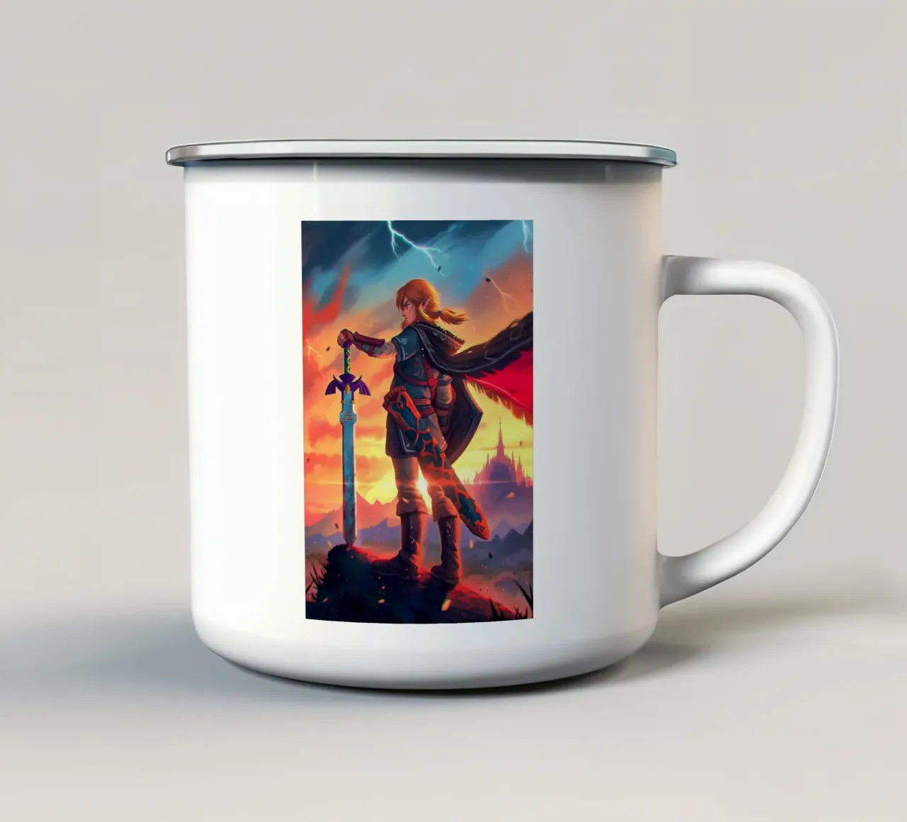 Link La leggenda di Zelda tazza in smalto da Fleur de Lys