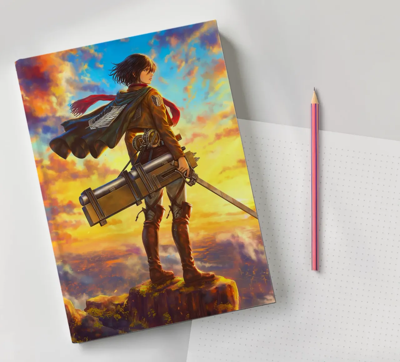 Mikasa Attack on Titan notebook by Fleur de Lys