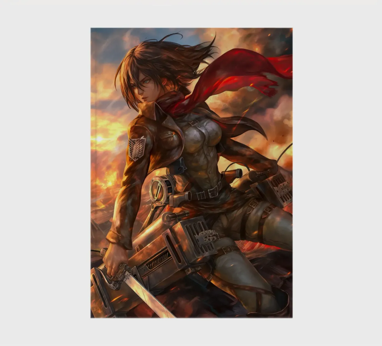 Mikasa Attack on Titan notebook by Fleur de Lys
