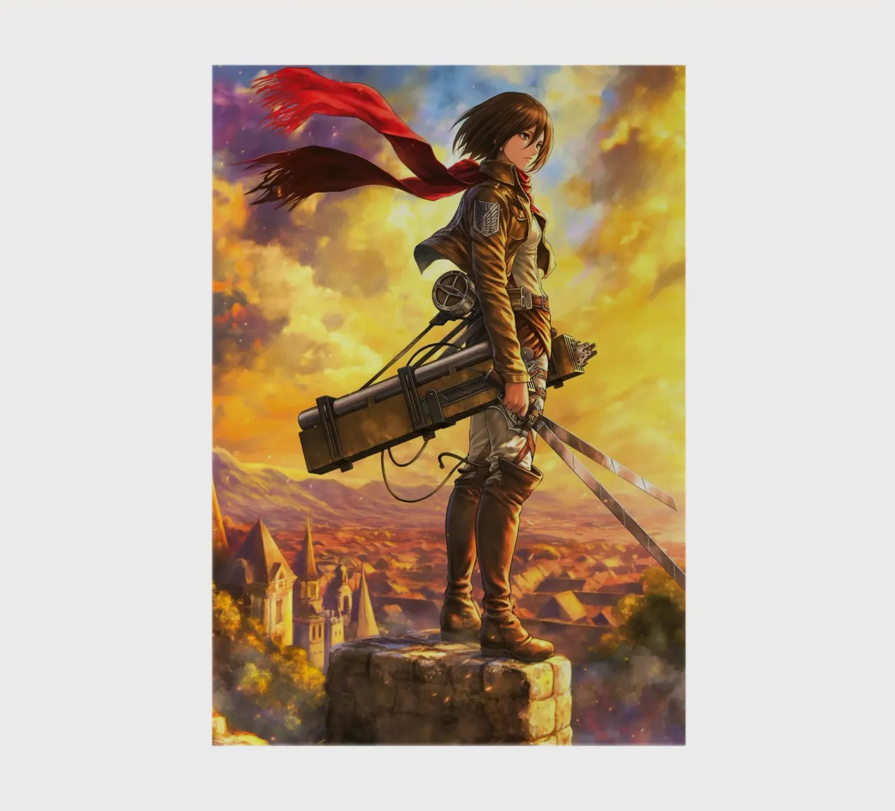 Mikasa Ackerman Attack on Titan notebook by Fleur de Lys