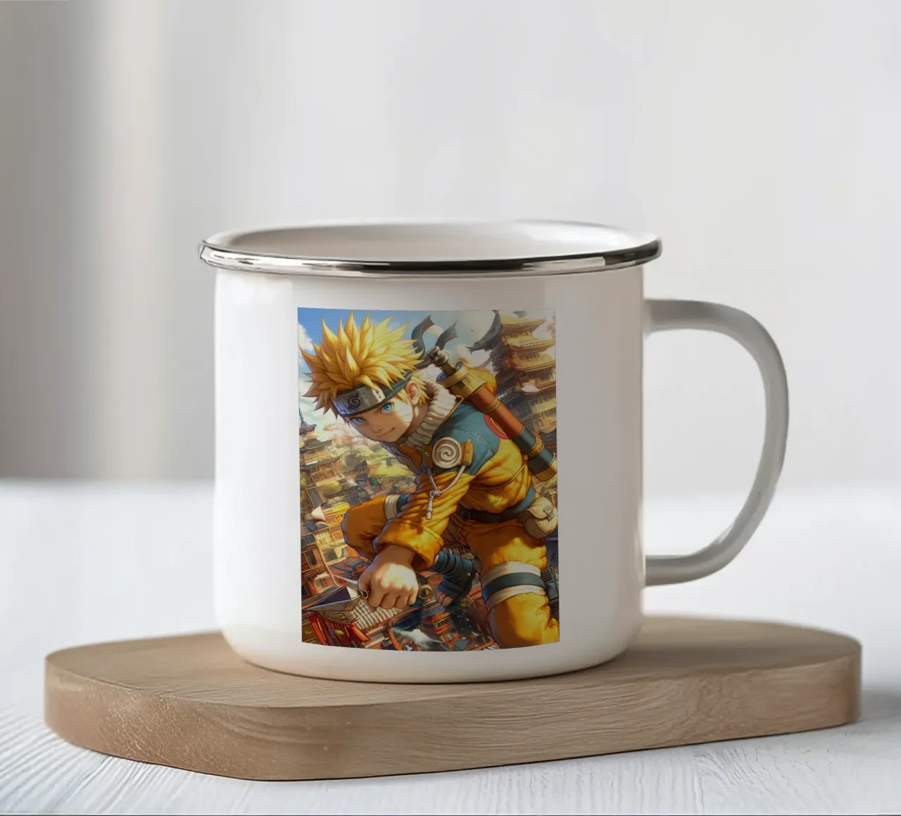 Naruto tazza in smalto da Fleur de Lys