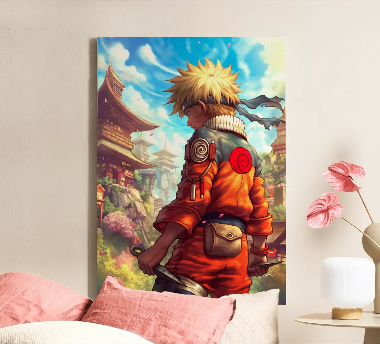 Naruto tela con Cornice a cassetta da Fleur de Lys