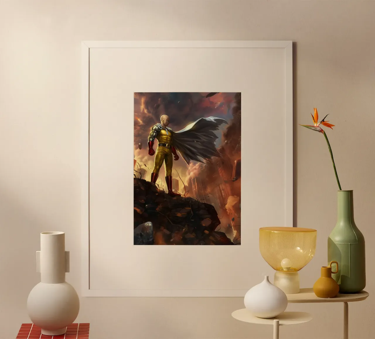 Saitama One Punch Man poster da Fleur de Lys