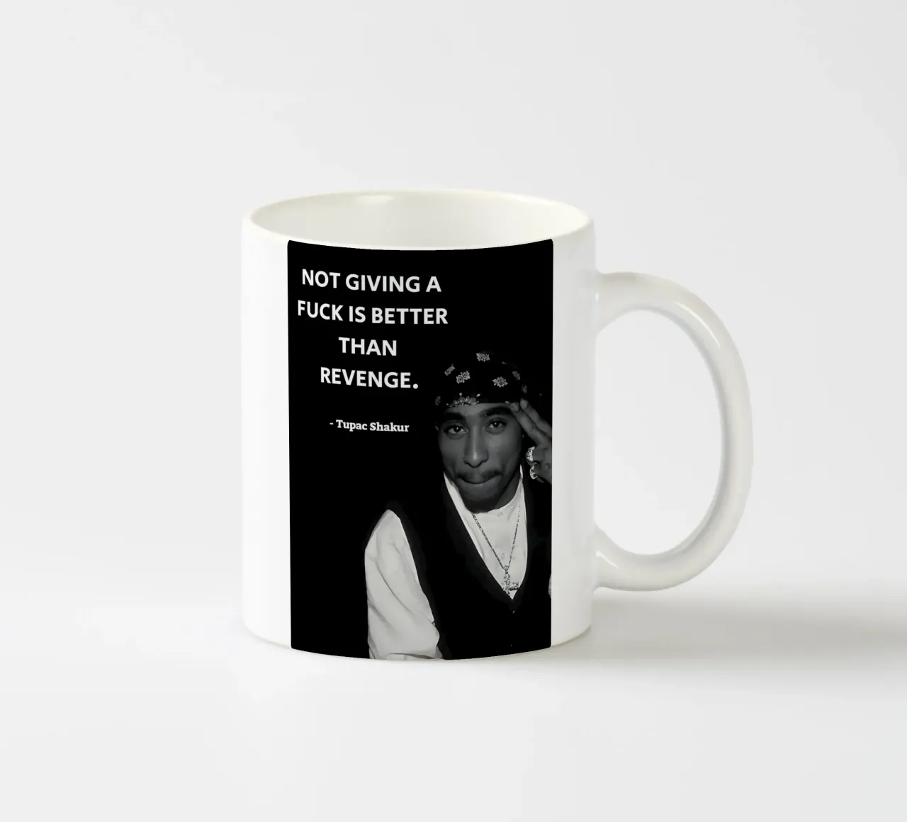 'Not giving iş better tazza in ceramica da Type & Tape