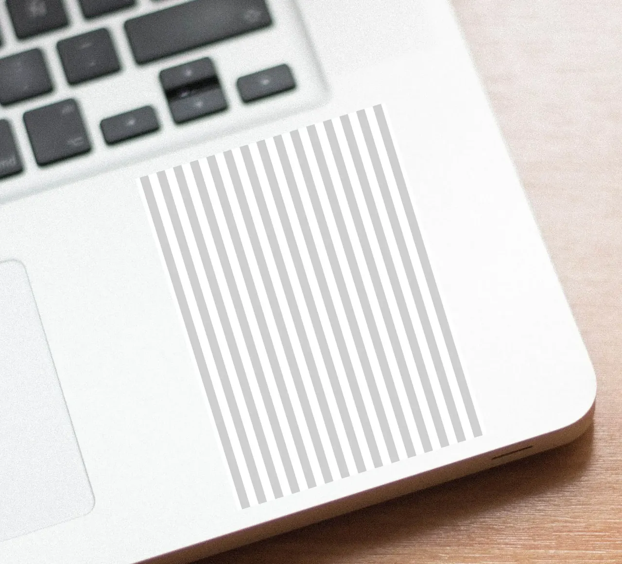 Minimal Basic Classic Bold Stripes | White and Light Grey sticker by Beauty in Simplicity