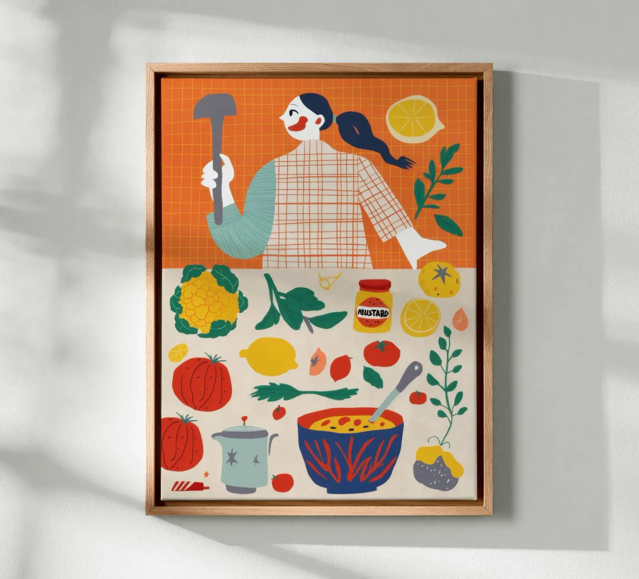 Keuken Oogstvreugde canvas met Baklijst van Scaller Stars