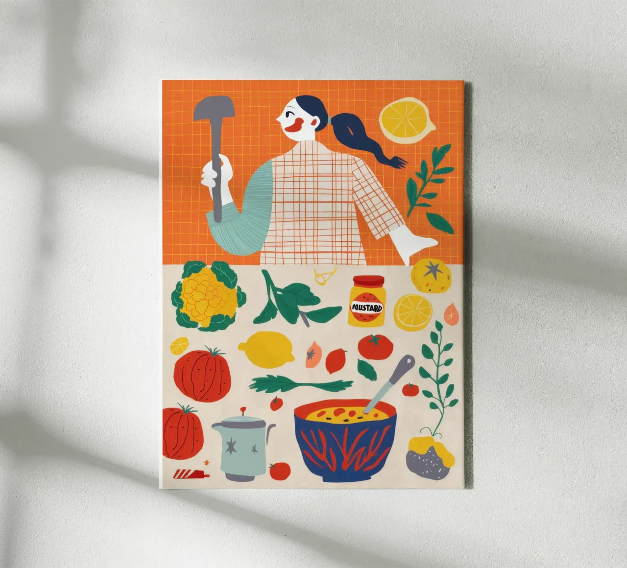 Keuken Oogstvreugde canvas met Baklijst van Scaller Stars