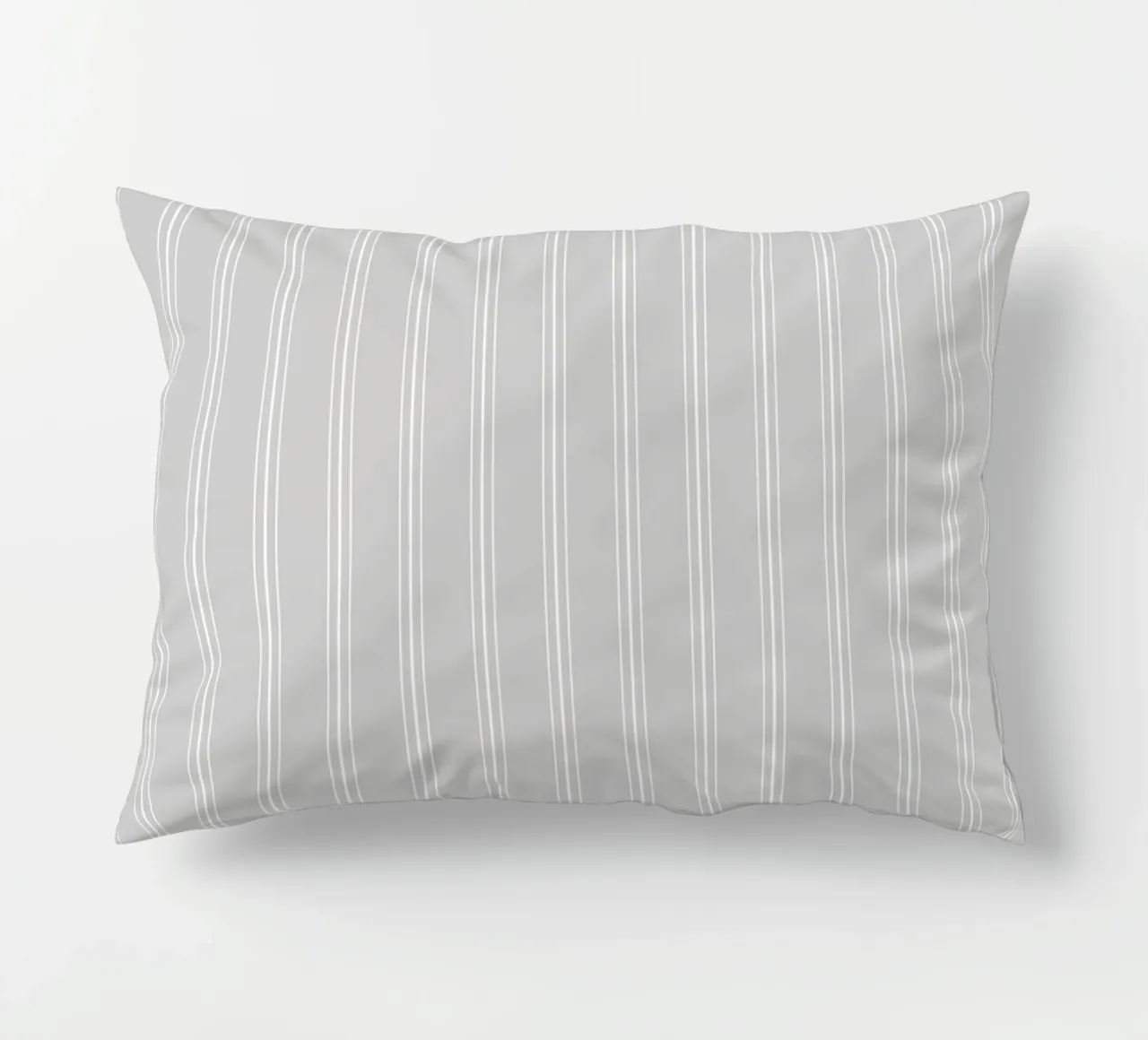 Minimal Classic Scandi a strisce miste | Bianco e grigio chiaro cuscino da Beauty in Simplicity