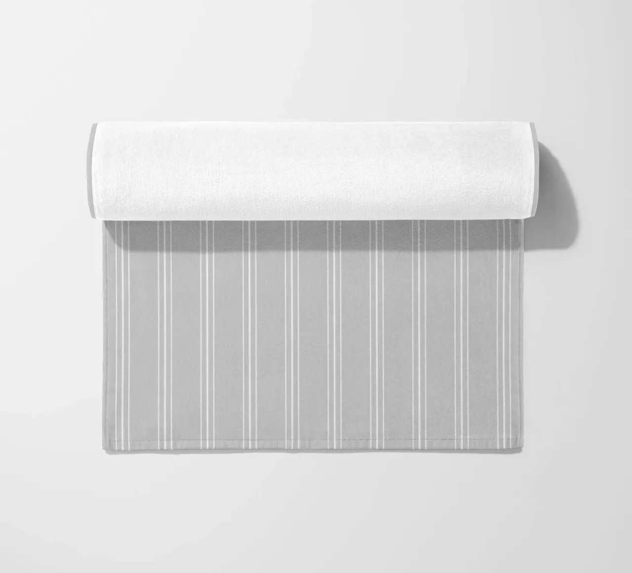 Minimal Classic Scandi a strisce miste | Bianco e grigio chiaro telo mare da Beauty in Simplicity
