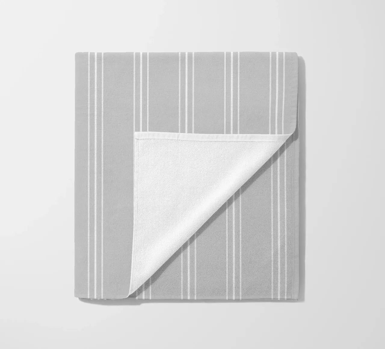 Minimal Classic Scandi a strisce miste | Bianco e grigio chiaro telo mare da Beauty in Simplicity