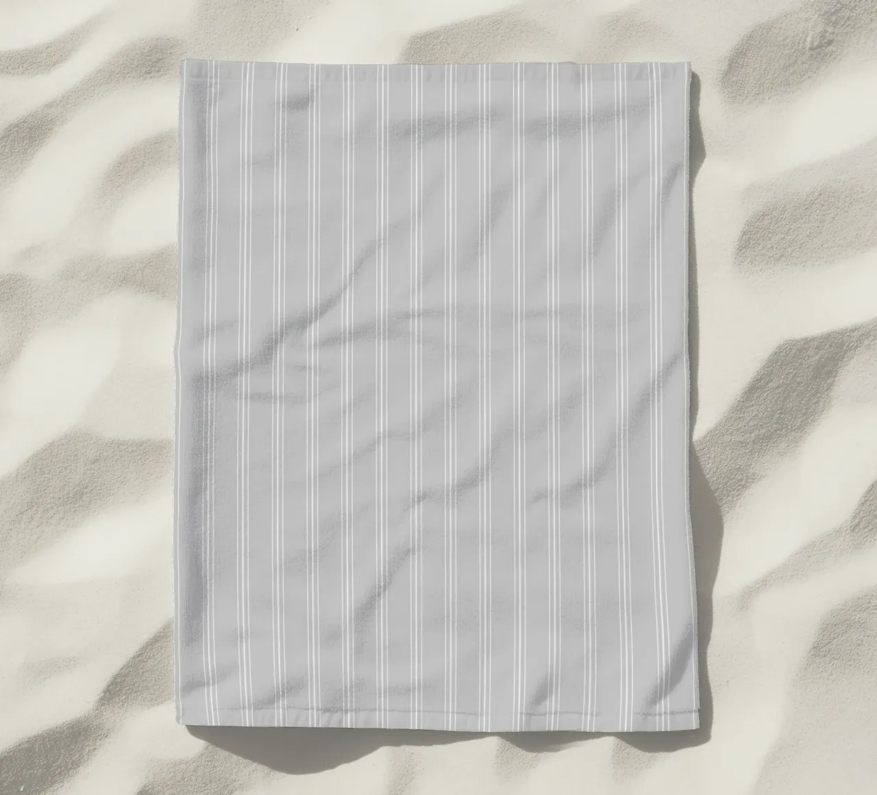 Minimal Classic Scandi a strisce miste | Bianco e grigio chiaro telo mare da Beauty in Simplicity