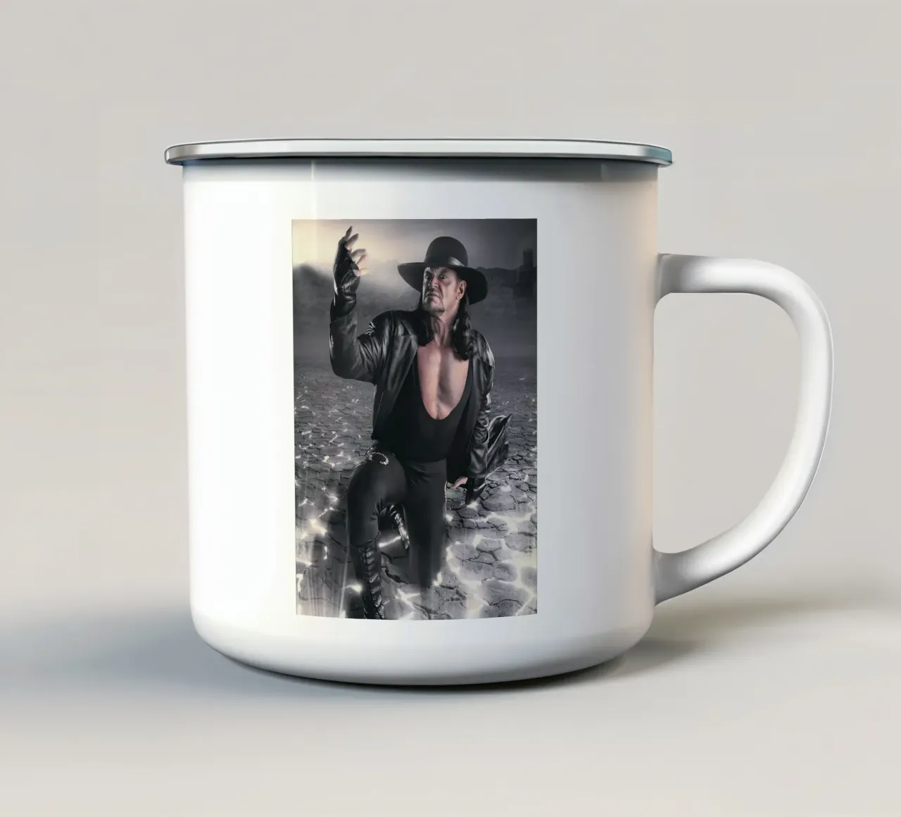 The Undertaker tazza in smalto da Musadad Shop