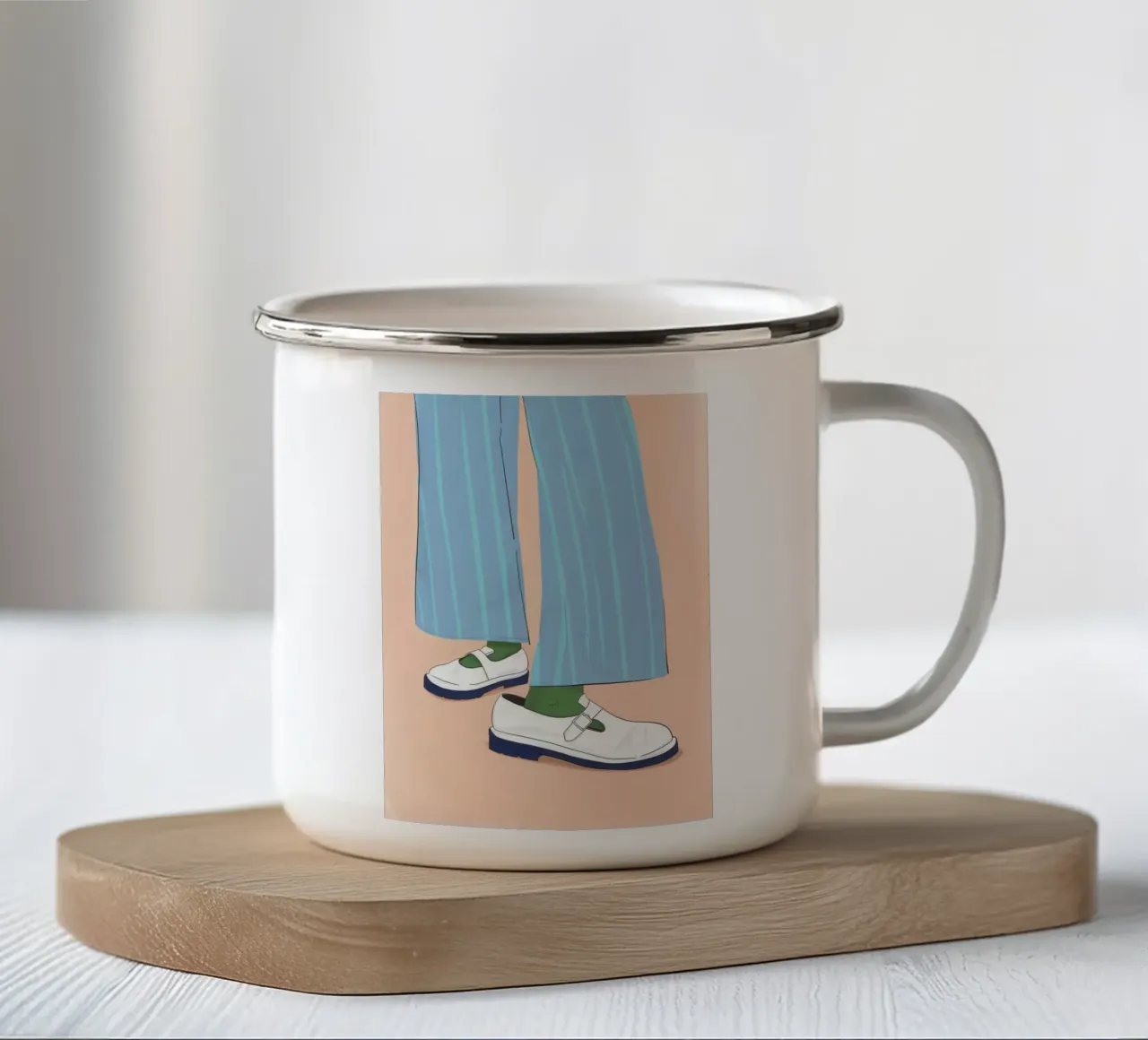 Stile di posizione semplice tazza in smalto da Scaller Stars