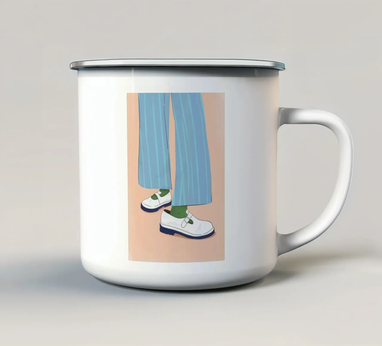 Stile di posizione semplice tazza in smalto da Scaller Stars
