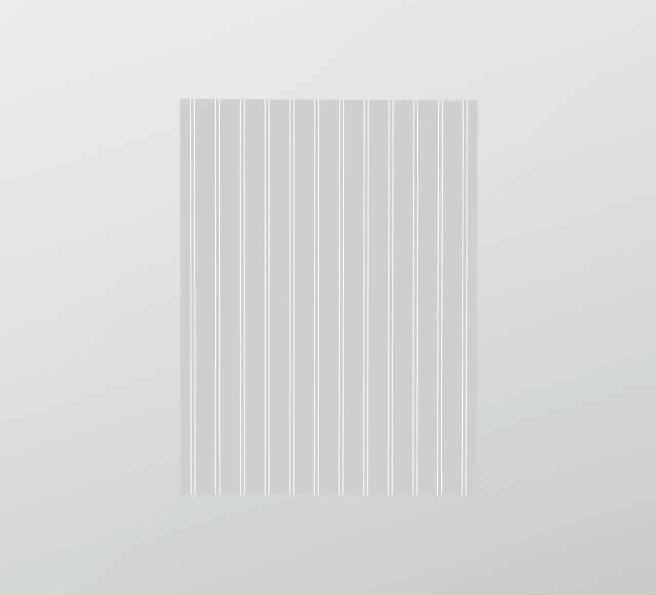 Minimal Basic Classic a doppie strisce bianche su grigio chiaro adesivo da Beauty in Simplicity