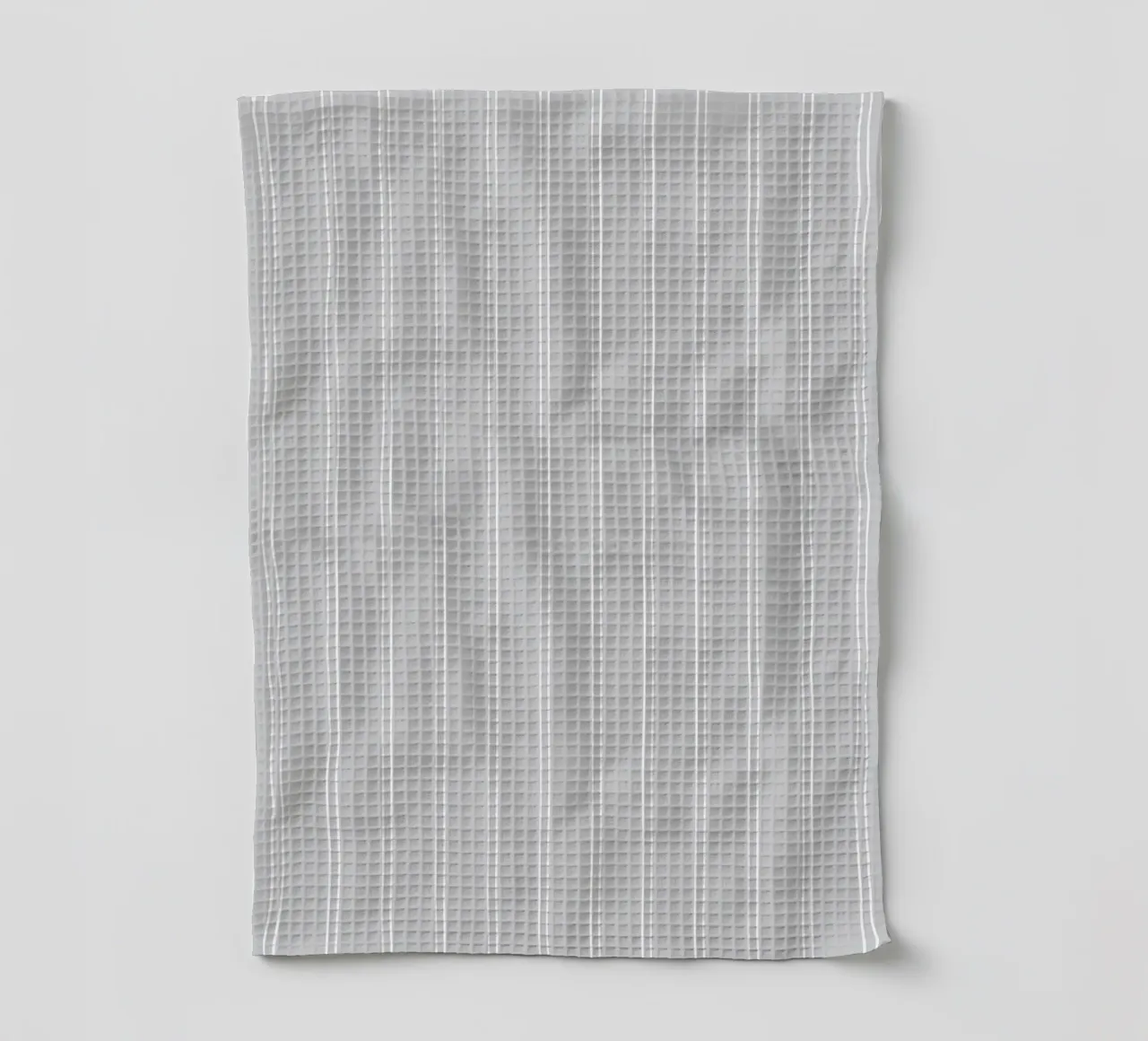 Minimal Basic Classic a doppie strisce bianche su grigio chiaro canovaccio da cucina da Beauty in Simplicity