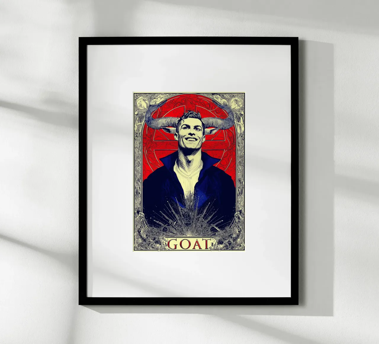 Cristiano Ronaldo poster con telaio in plastica da Stellar Creative