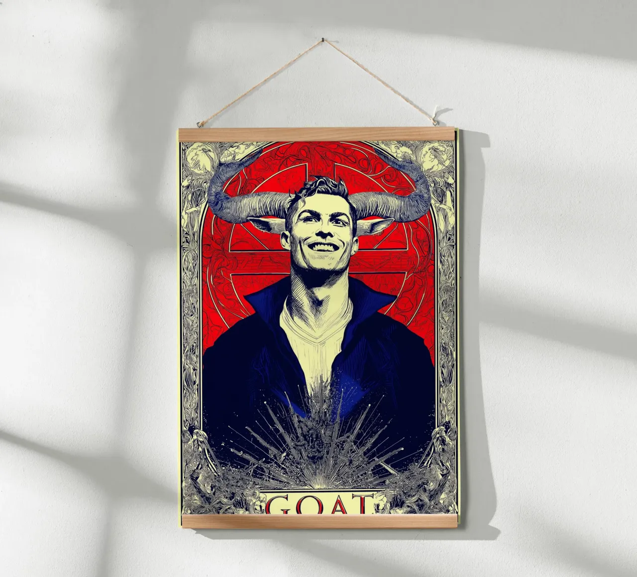 Cristiano Ronaldo poster con telaio in plastica da Stellar Creative