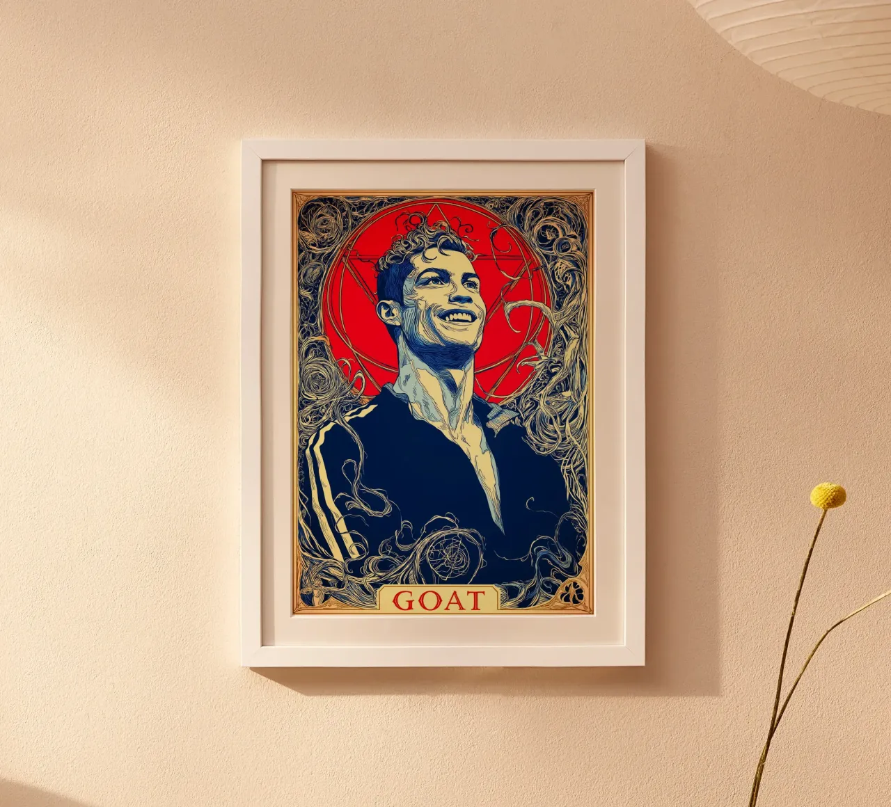 Cristiano Ronaldo poster con telaio in plastica da Stellar Creative