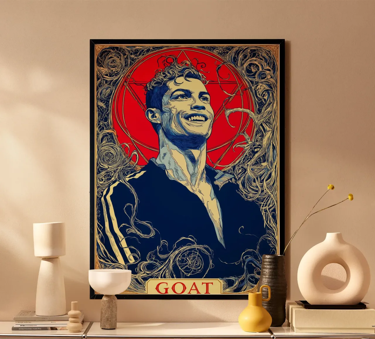 Cristiano Ronaldo poster con telaio in plastica da Stellar Creative