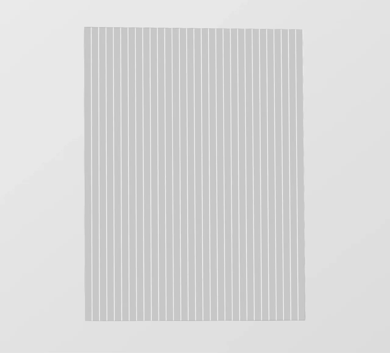 Minimal Basic Classic Pinstripe | Bianco su grigio chiaro telo in pvc da Beauty in Simplicity