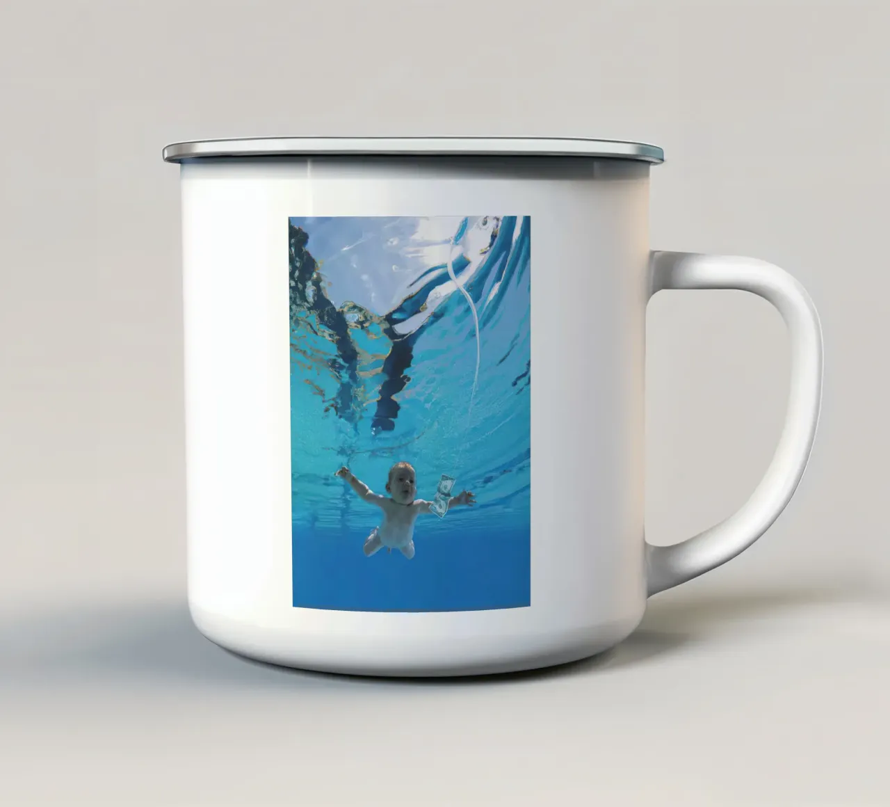 Nirvana tazza in smalto da Musadad Shop