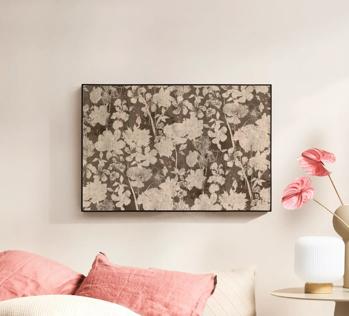 flower shapes maroon plexiglass da Giulio Iurissevich