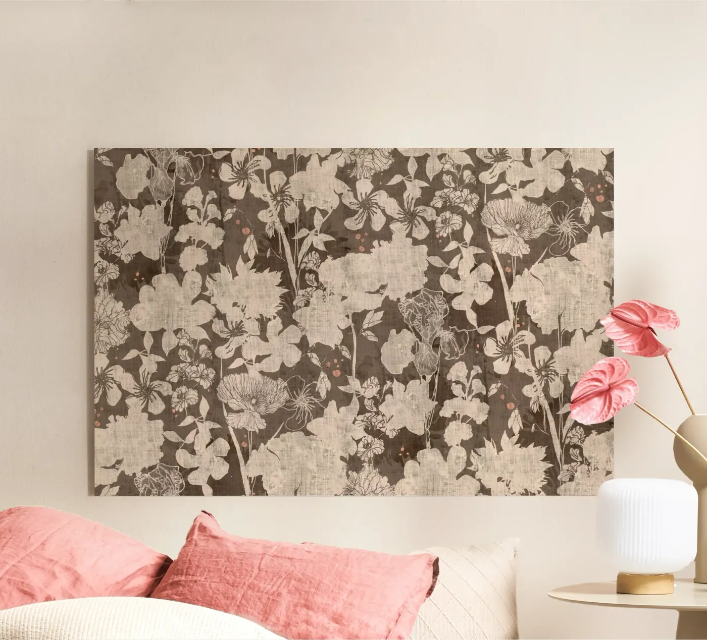 flower shapes maroon plexiglass da Giulio Iurissevich