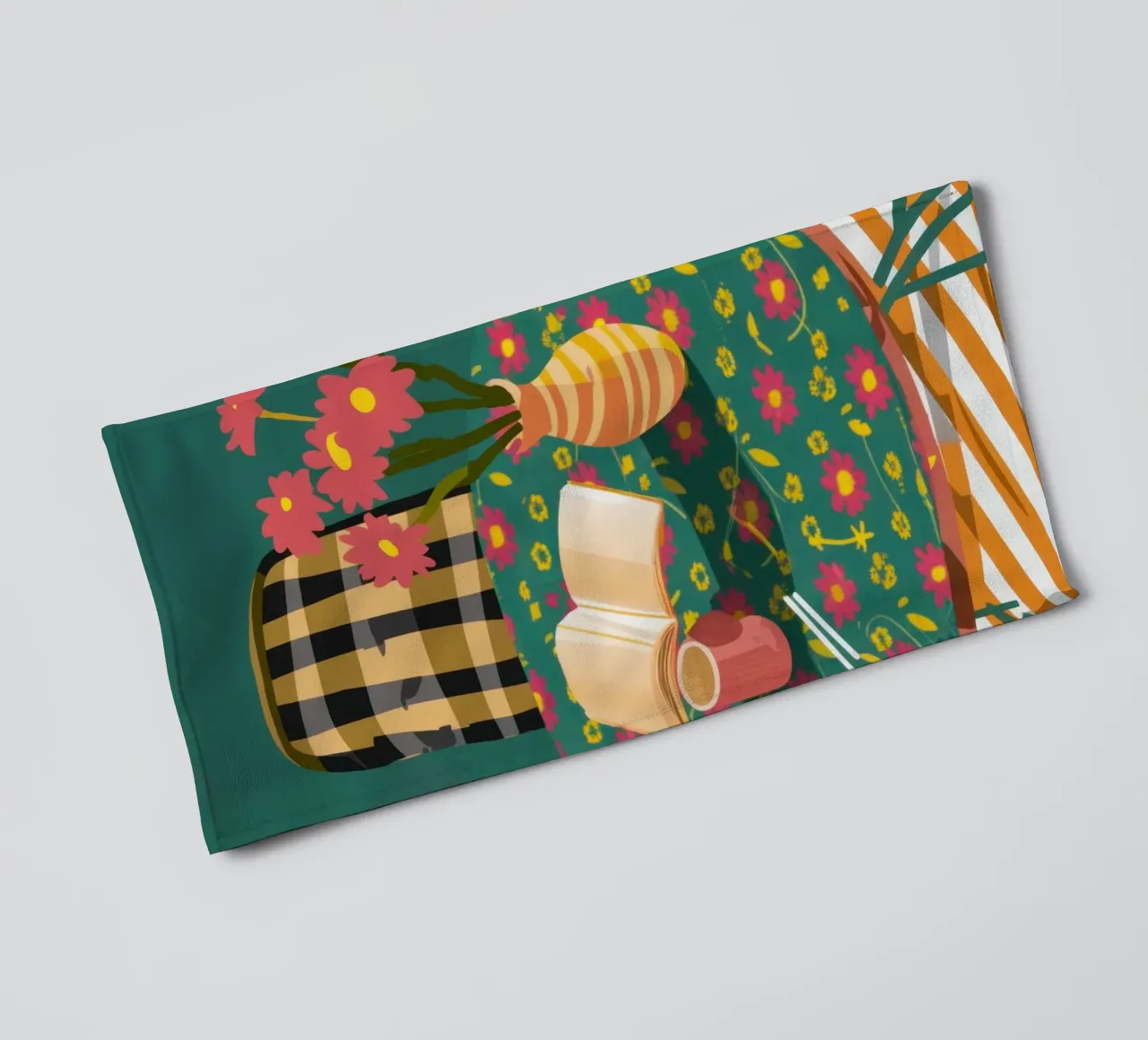 Reading by the Window towel by Nova Glaze