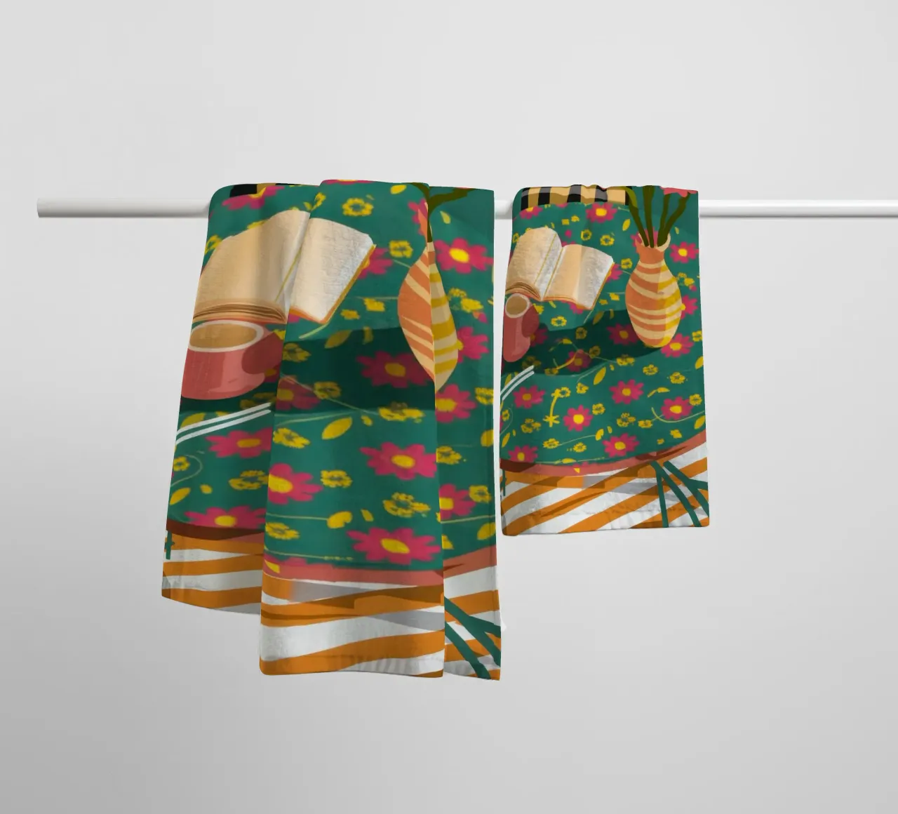 Reading by the Window towel by Nova Glaze