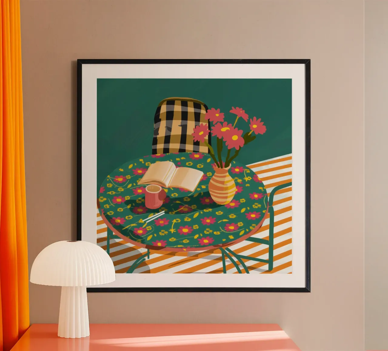 Reading by the Window poster by Nova Glaze