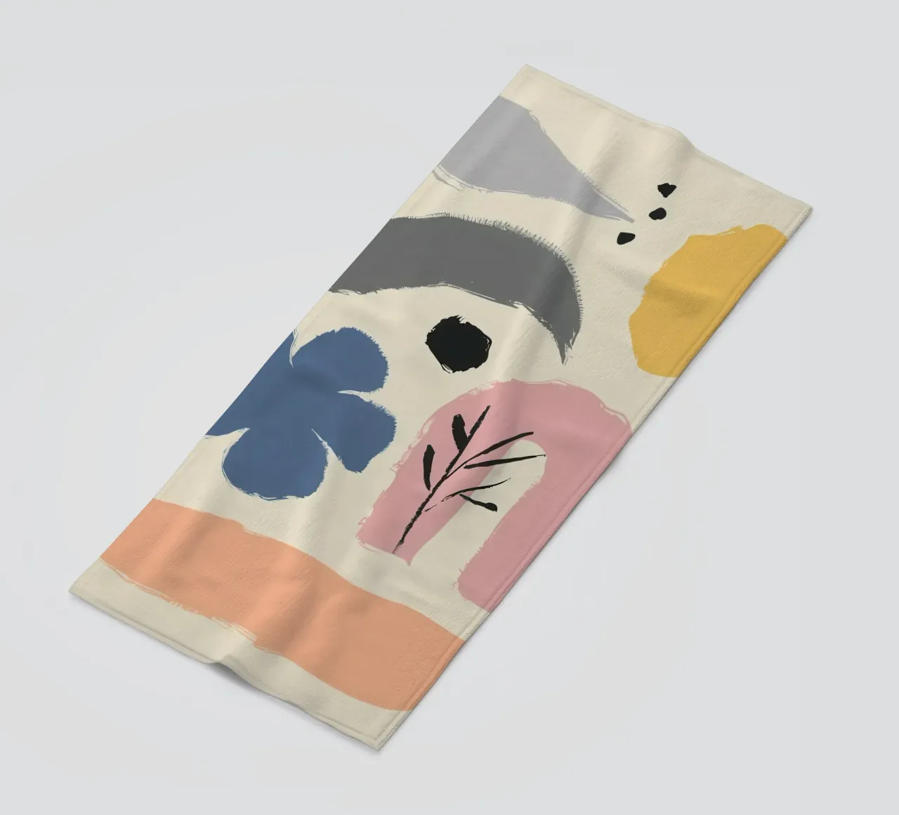 Forme fluide e terrose telo mare da Nova Glaze