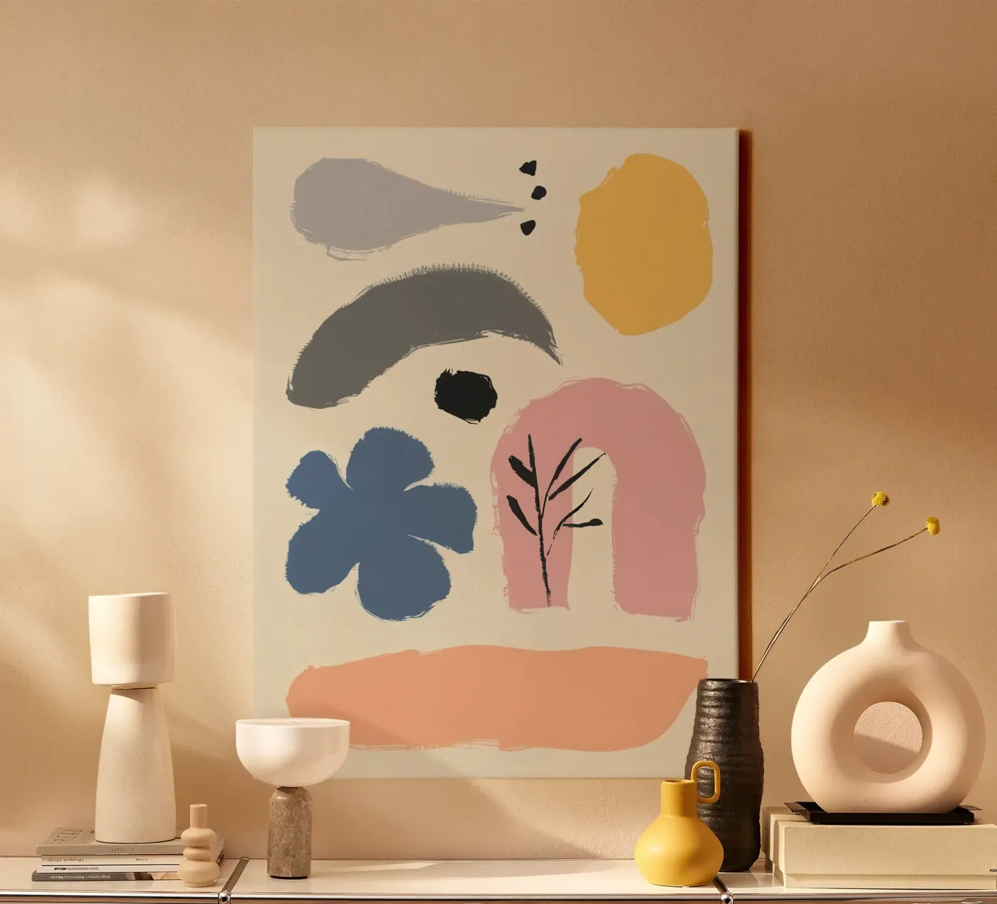 Forme fluide e terrose tela da Nova Glaze