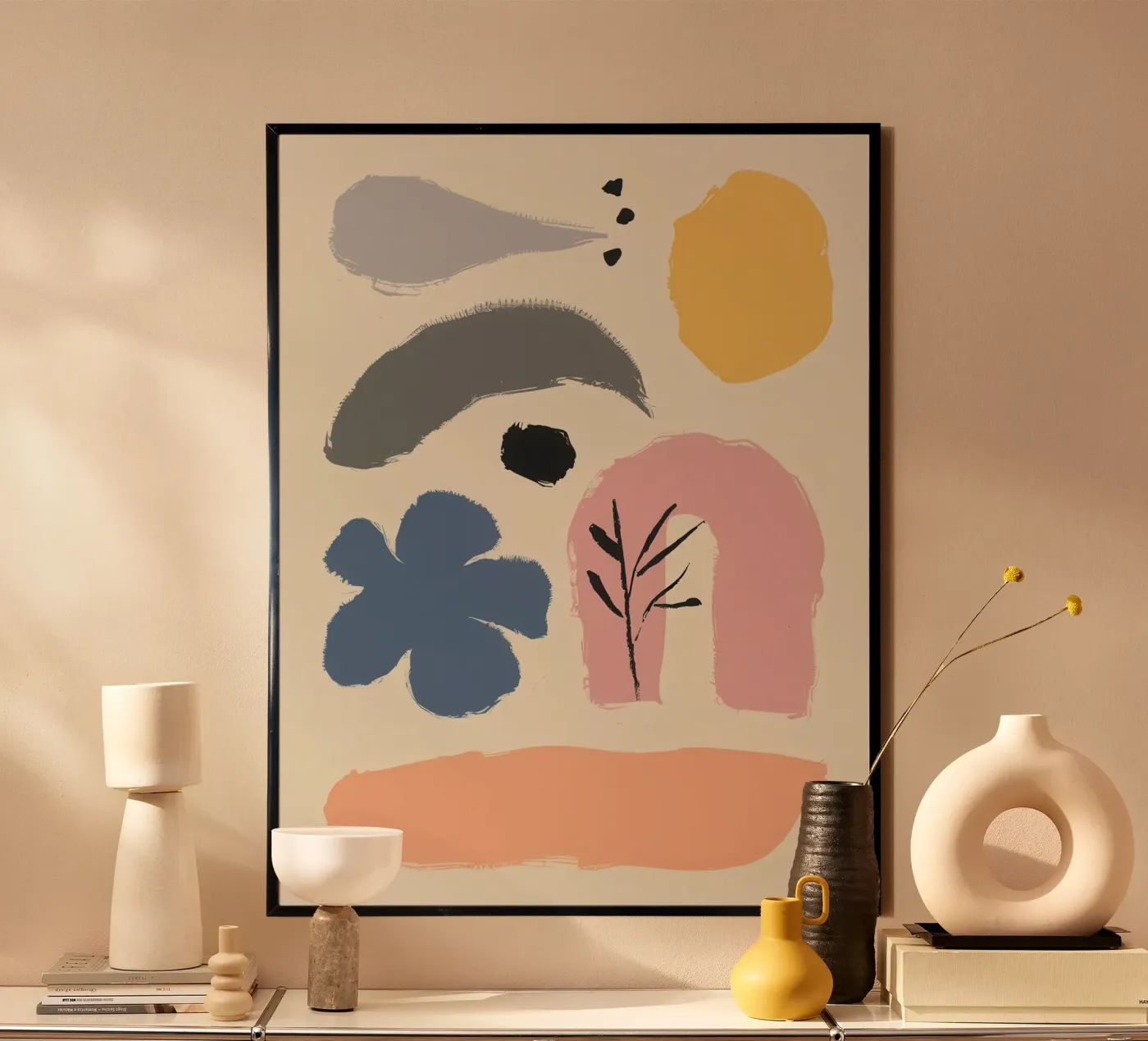 Forme fluide e terrose poster da Nova Glaze